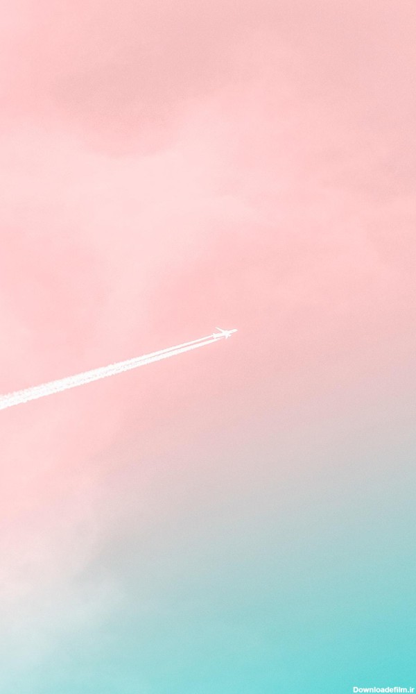 عکس زمینه هواپیما در آسمان زیبا پس زمینه | والپیپر گرام