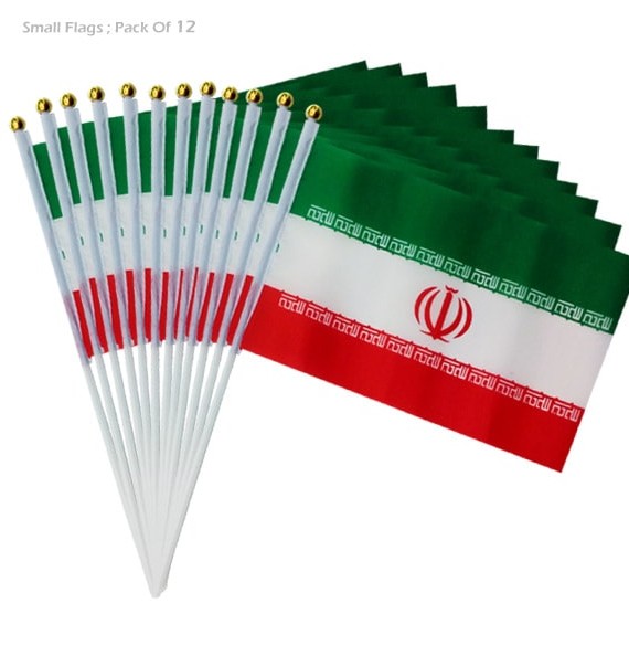 پرچم کوچک ایران (بسته 12 عددی)|پرچم دستی پارچه ای|تحریر20|خرید ...