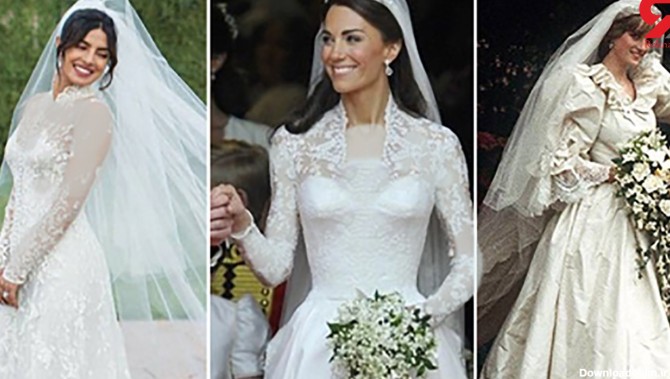این ۸ حقیقت جالب لباس عروس زنان مشهور دنیا را نمی دانستید + عکس ها
