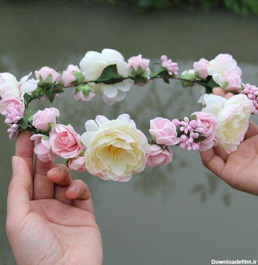 انواع مدل تاج گل عروس برای عقد محضری و نامزدی