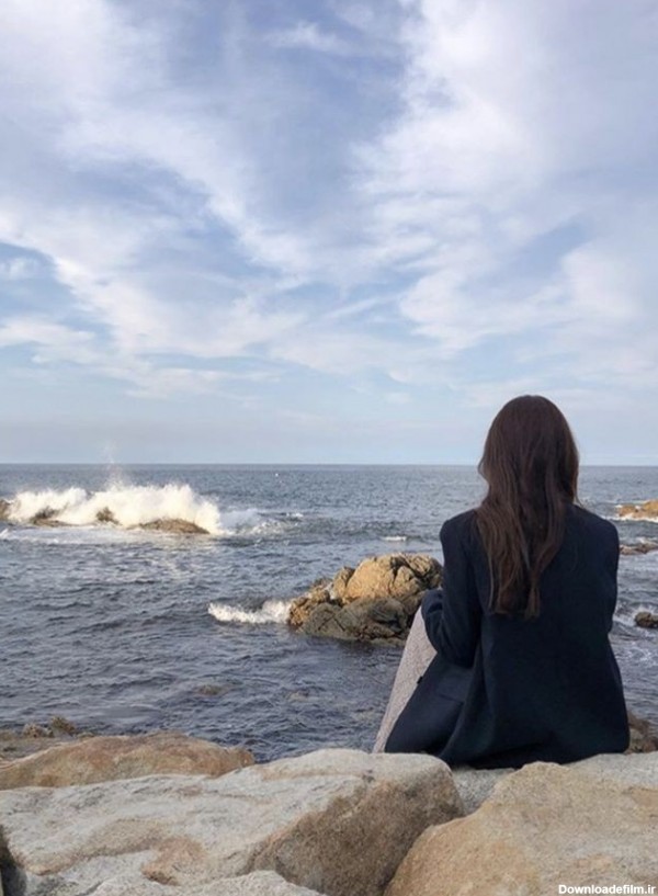 عکس دخترونه برای پروفایل کنار دریا