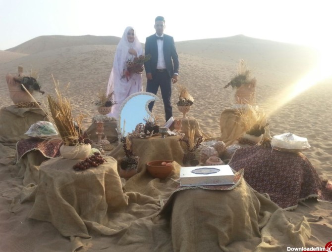 عکس/ ورژن جدید عروسی در کویر یزد