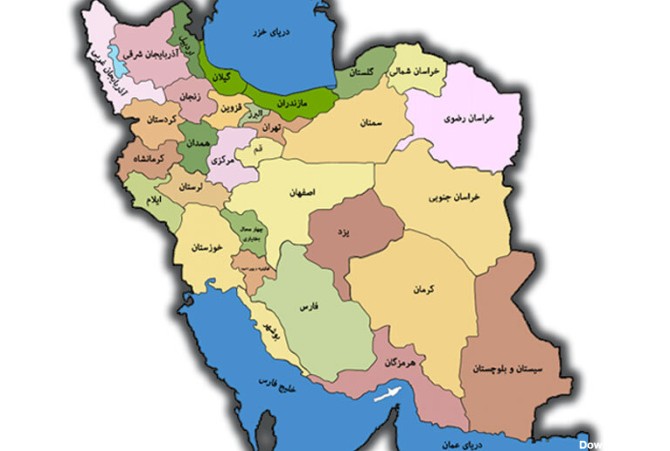عکس ایران و همسایگانش