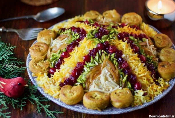 مرصع پلو خوشمزه ایرانی