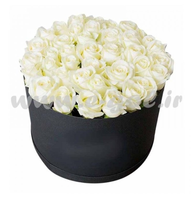 جعبه گل رز هلنی سفید مناسب برای جشن تولد | خرید گل در گل فروشی ...