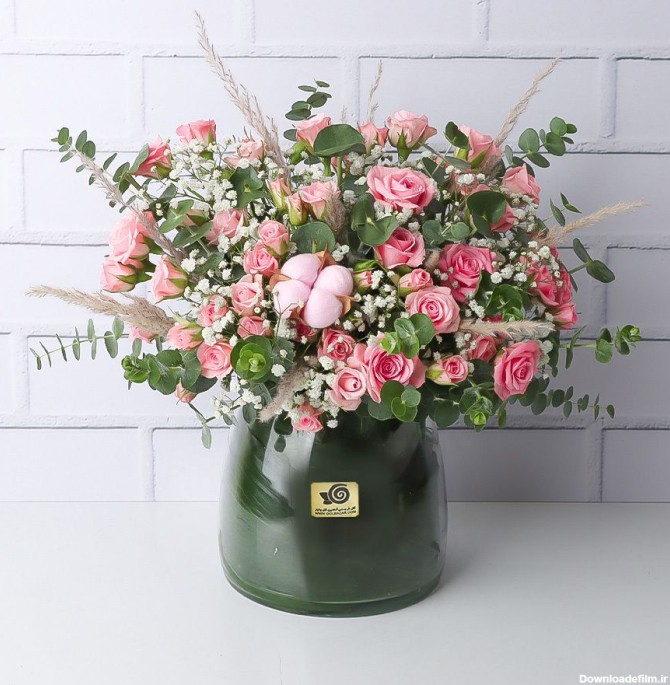 خرید و سفارش آنلاین گلدان گل شیشه ای دلانا |گل بازار