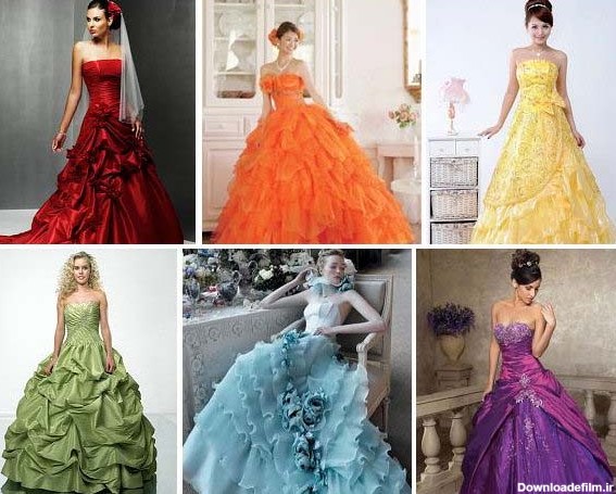 راهنمای انتخاب رنگ لباس عروس: رنگ لباس عروس را چگونه انتخاب ...