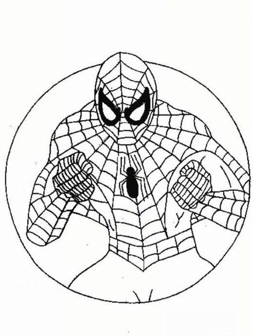 نقاشی مرد عنکبوتی + الگو و آموزش نقاشی مرد عنکبوتی برای کودکان