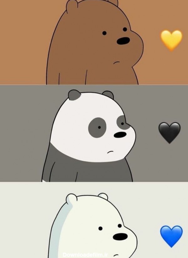 عکس خرس های کارتونی ناز در انیمیشن مشهور We Bare Bears