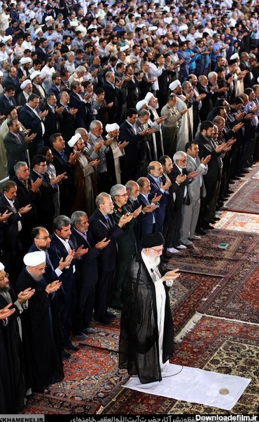 فرارو | (تصاویر) نماز عید فطر به امامت رهبر انقلاب