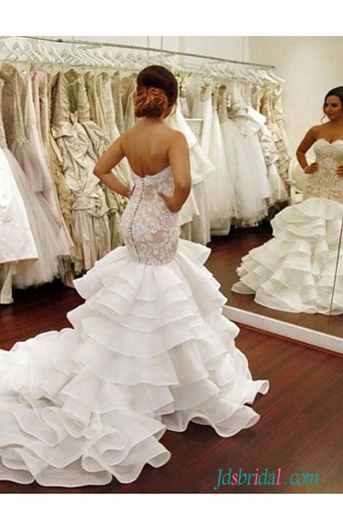 لباس عروسی پری دریایی https://goo.gl/Cn0bom - عکس ویسگون