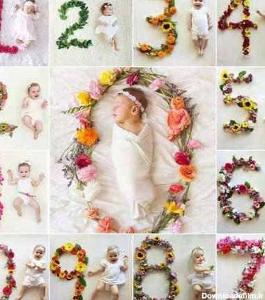 عکس تبریک هر ماه نوزاد یک ماهه تا ۱۲ ماهگی