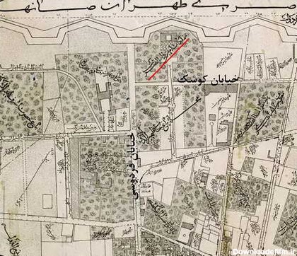 نقشه عبدالغفار و موقعیت خانه عامری ها