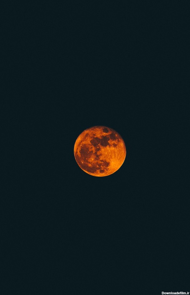 دانلود عکس ماه کامل زرد رنگ