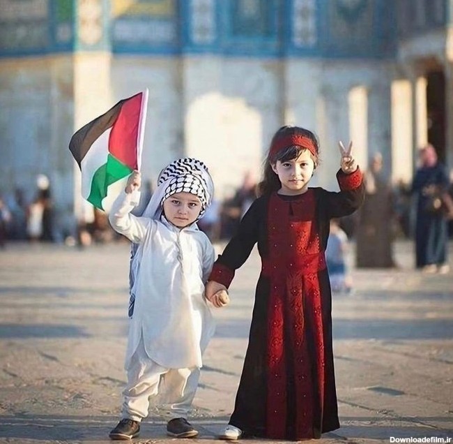 تصویر دیدنی از شادی کودکان فلسطینی+عکس