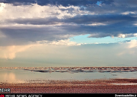 افزایش سطح آب دریاچه ارومیه (عکس)