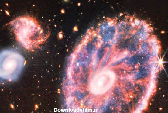 انتشار تصویر جزئی از کهکشان چرخ گاری