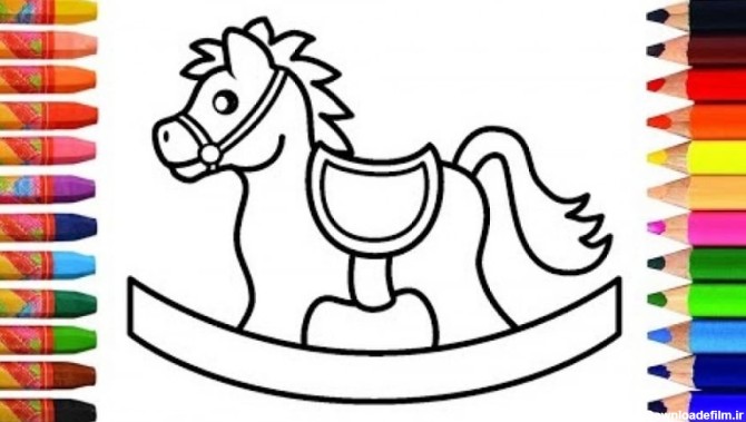 عکس نقاشی اسب و کالسکه