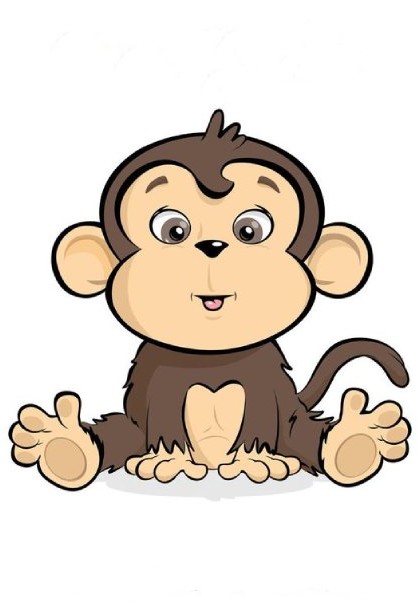 آموزش نقاشی میمون برای کودکان/ تصاویر