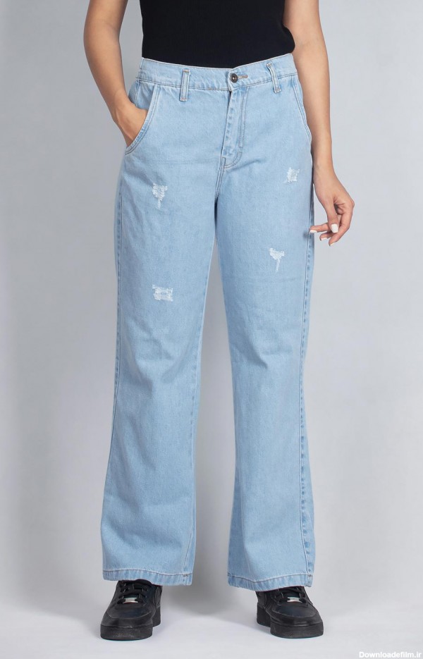 شلوار جین زنانه راسته پشت کش | گارودی | فروشگاه آنلاین پوشاک