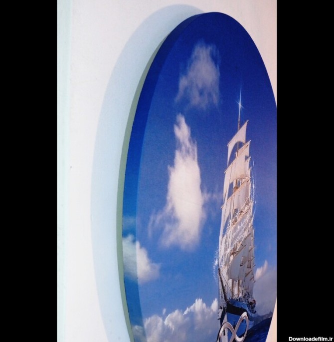 تابلو فنگ شویی کشتی با نماد بی نهایت قطر 55 سانتی متر | کالندز