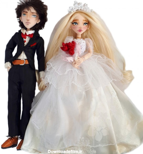 مشخصات، قیمت و خرید عروسک مدل عروس و داماد ارتفاع 40 سانتی متر ...