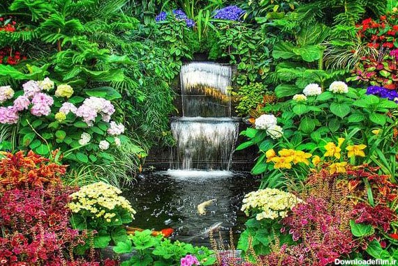 زیباترین باغ دنیا با گل های طبیعی (+عکس)