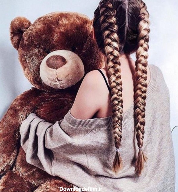 عکس خرس و دختر