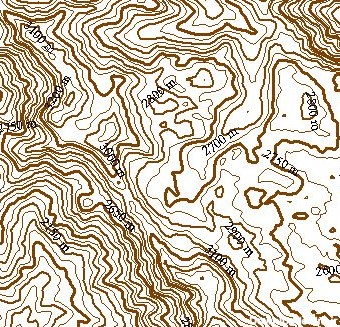 دانلود نقشه توپوگرافی کوهستان های شاهو