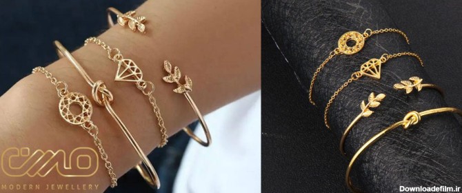 10 مدل دستبند طلا زنانه پر فروش | انواع دستبند طلا زنانه |