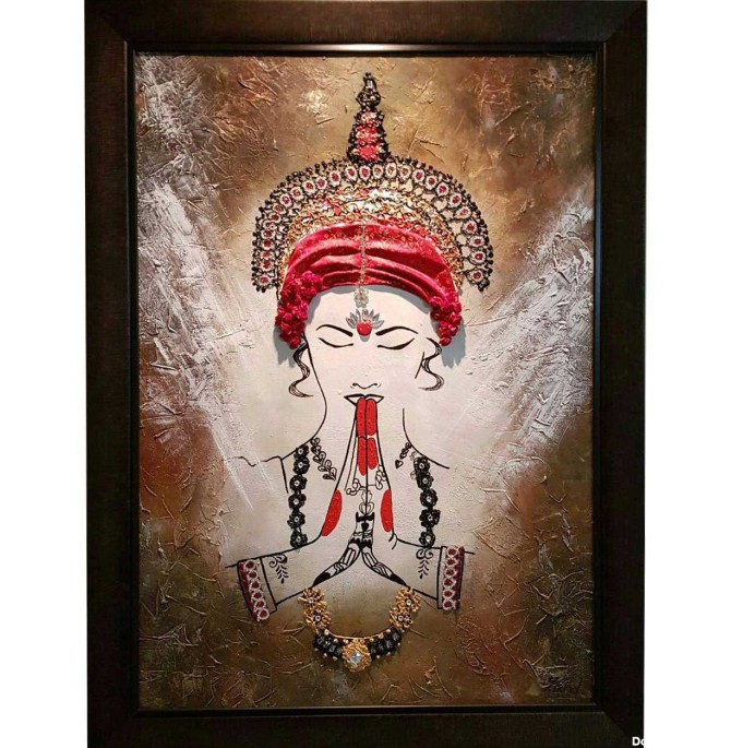 قیمت و خرید تابلو نقاشی گالری زند طرح الهه هند