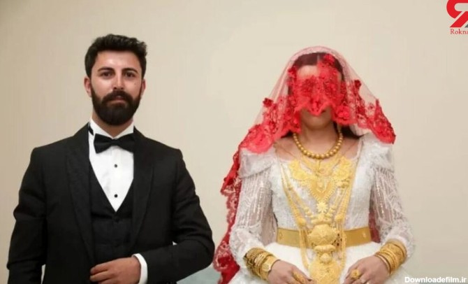 جنجالی ترین عکس از عروسی یک زوج در ترکیه / عروس غرق در پول و جواهر !
