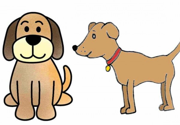 عکس نقاشی سگ برای کودکان