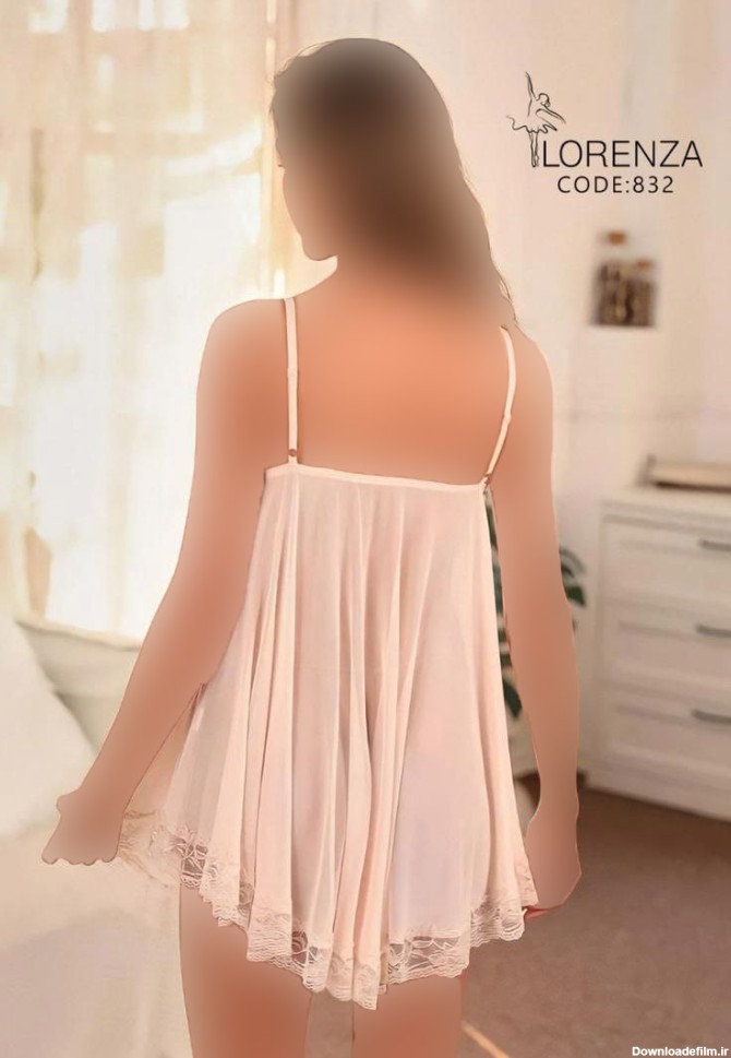 لباس خواب حریر صورتی لورنزا 832 - لباس خواب فروشگاه لباس زیر زنانه ...