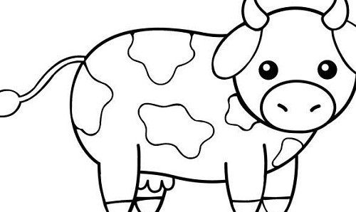 نقاشی کودکانه گاو؛ زیباترین طرح های گاو برای رنگ آمیزی کودکان | ستاره