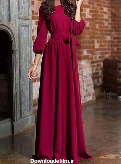 مدل لباس مجلسی ایرانی پوشیده و لاکچری شیک بلند