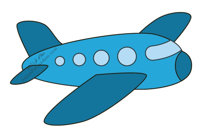 آموزش نقاشی کودکانه هواپیما - پنجره ای به دنیای کودکان
