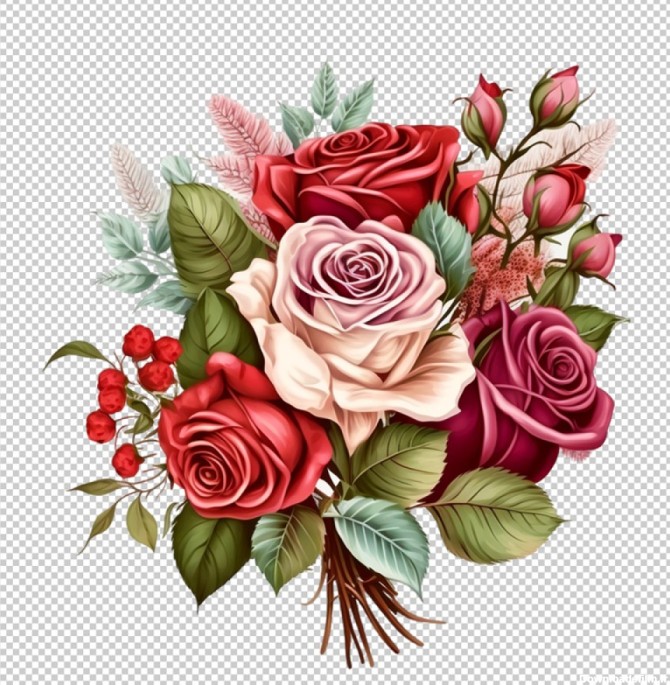 عکس تصاویر گرافیکی گل های رز با پس زمینه خام | عکس تصاویر ...