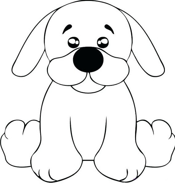 نقاشی کودکانه سگ؛ زیباترین طرح های سگ برای رنگ‌آمیزی کودکان ...