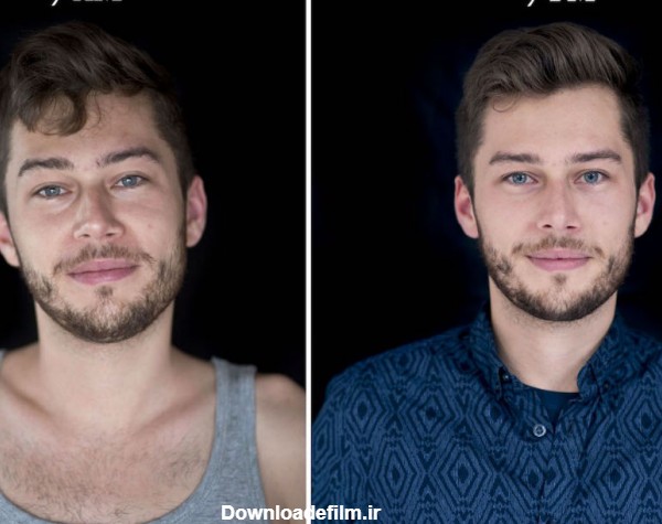 عکس هایی که تغییرات چهره انسان ها در طول یک روز را به تصویر می ...