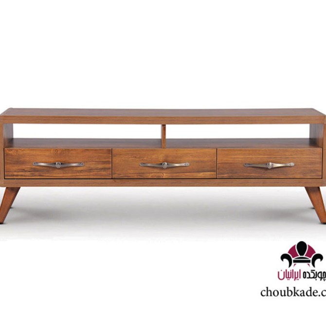 خرید و قیمت میز تلویزیون چوبی ساده و مدرن مدل اطلسی