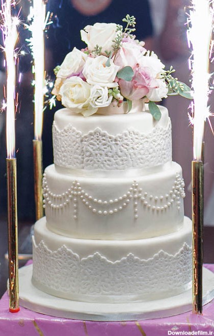 عکس مدل تزیین کیک برای عروسی