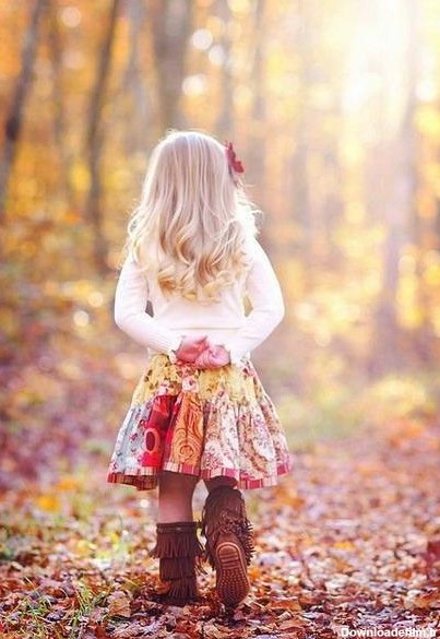 دختر بچه های بامزه در پاییز ~ مهین فال