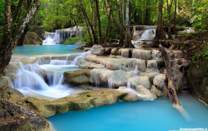 Beautiful Creek Waterfalls Ultra HD Desktop Background Wallpaper ...