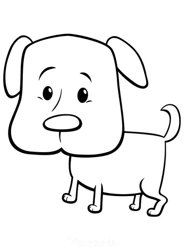 نقاشی کودکانه سگ ساده و خالدار، کارتونی و فانتزی، پاکوتاه و ...