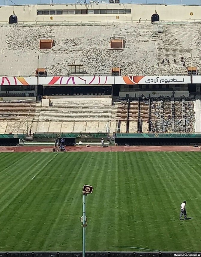 وضعیت اسفناک ورزشگاه آزادی در آستانه بازی پرسپولیس در آغاز لیگ ...