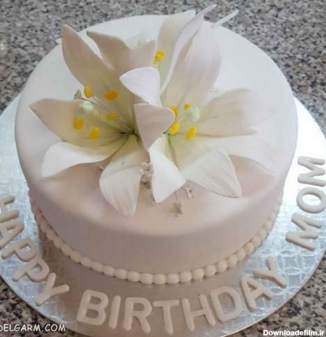 تزیین کیک تولد | کیک تولد دخترونه با تزیین گل و رنگ های شاد