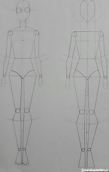 مدل خام برای طراحی لباس