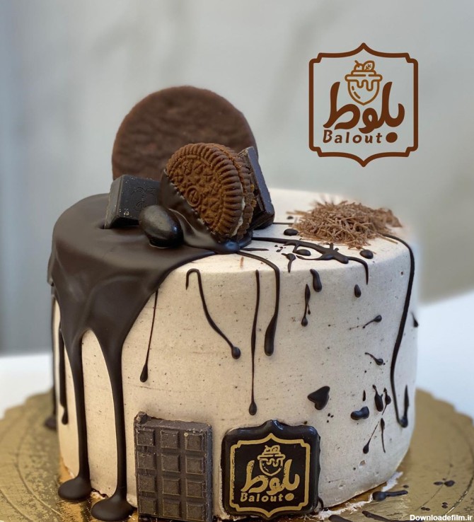 کیک استوانه ای شره ای شکلاتی ۱۰۱
