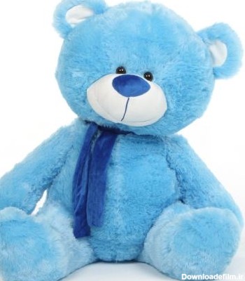 عروسک تدی آبی blue teddy bear